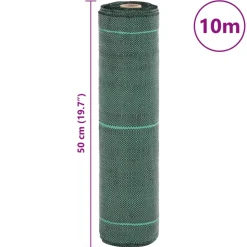 vidaXL Worteldoek 0,5x10 m polypropeen groen
