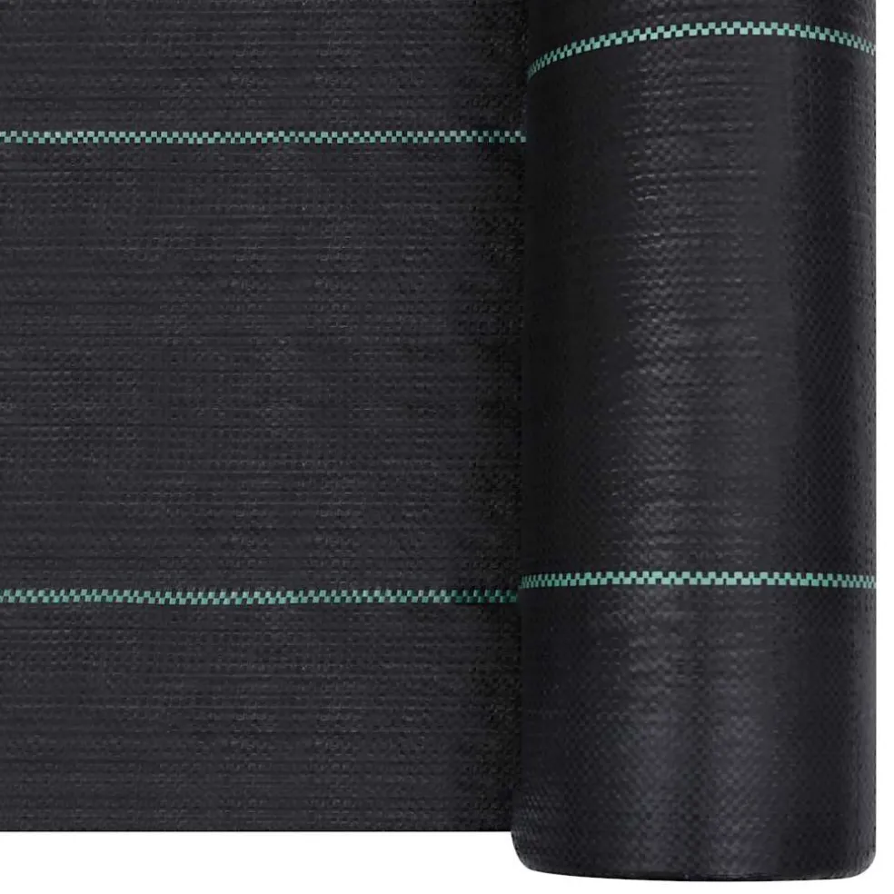 vidaXL Worteldoek 1x10 m PP zwart