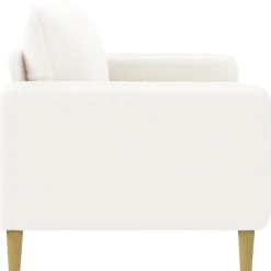 vidaXL XL fauteuil Wit Bouclé