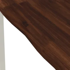 vidaXL 60 x 55 x 75 cm Massief Acaciahout Donkerbruin en Wit