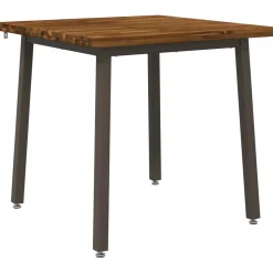 vidaXL 60 x 55 x 75 cm Massief Acaciahout Natuurlijk en Koffie