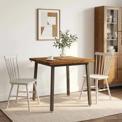 vidaXL 60 x 55 x 75 cm Massief Acaciahout Natuurlijk en Koffie