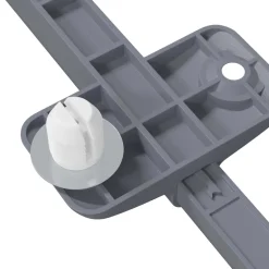 vidaXL Zachte Sluitdempers 2 st Grijs 125 x 47 x 15 mm PP