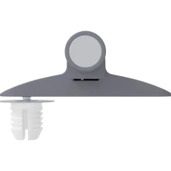 vidaXL Zachte Sluitdempers 2 st Grijs 125 x 47 x 15 mm PP