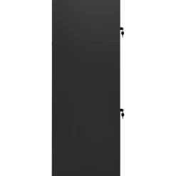 vidaXL Zadelkast 53x53x140 cm staal antracietkleurig