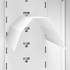 vidaXL Zadelkast 53x53x140 cm staal wit