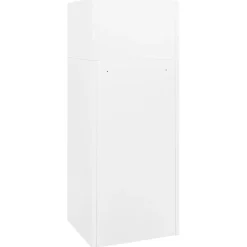 vidaXL Zadelkast 53x53x140 cm staal wit