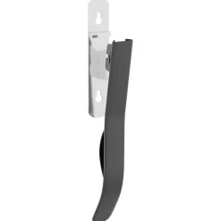vidaXL Zadelrek met hoofdstelhaak 1 stang inklapbaar ijzer zwart
