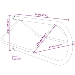 vidaXL Zadelrek wandgemonteerd ijzer zwart