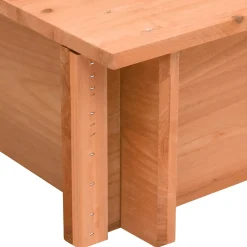 vidaXL Zandbak met dak 112x112x112 cm vurenhout