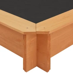 vidaXL Zandbak met verstelbaar dak 115x115x115 cm vurenhout