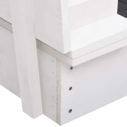vidaXL Zandbak 95x90x15 cm vurenhout wit