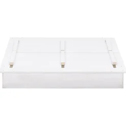 vidaXL Zandbak 95x90x15 cm vurenhout wit