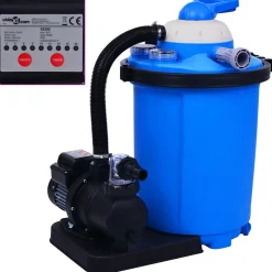 vidaXL Zandfilterpomp met timer 550 W 50 L