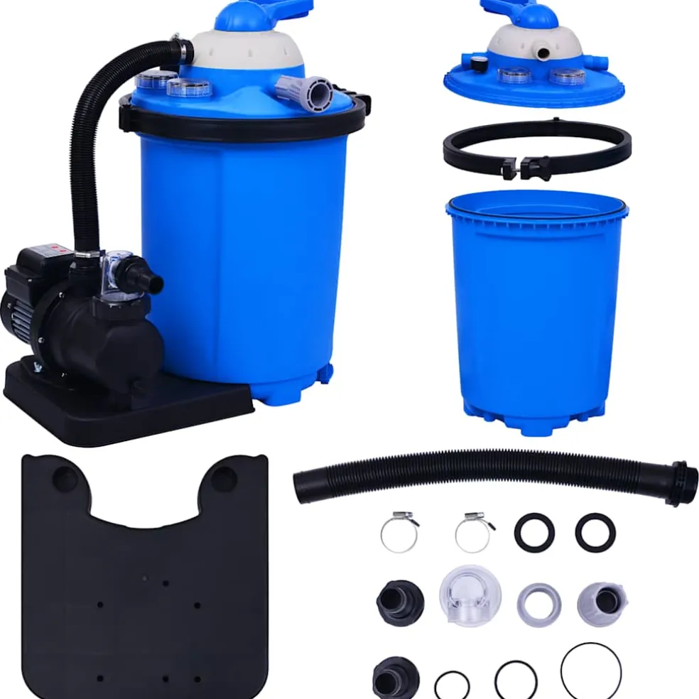vidaXL Zandfilterpomp met timer 550 W 50 L