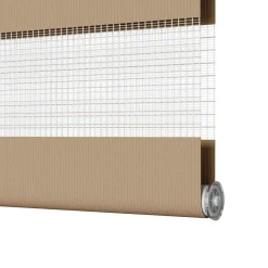 vidaXL Zebrajaloezie 40x100 cm stofbreedte 35,9 cm polyester zandbruin