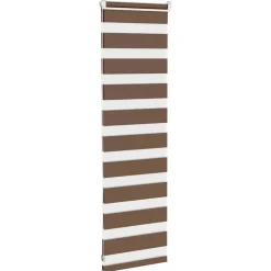 vidaXL Zebra rolgordijn 40x100 cm stofbreedte 35,9 cm polyester bruin