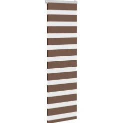 vidaXL Zebra rolgordijn 40x100 cm stofbreedte 35,9 cm polyester bruin