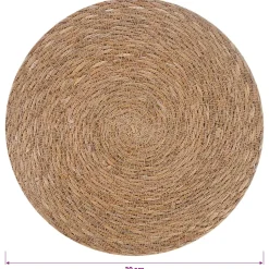 vidaXL Zeegroene placemats 4 st Naturel 100% Zeegras