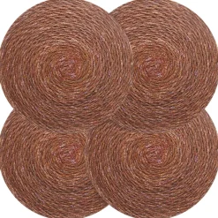 vidaXL Zeegroene placemats 4 st Bruin 100% Zeegras