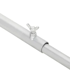 vidaXL Zeildoekbevestiging voor aanhangwagens 2 zilver 102-155 cm