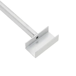 vidaXL Zeildoekbevestiging voor aanhangwagens 2 zilver 102-155 cm