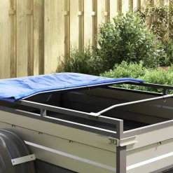vidaXL Zeildoekbevestiging voor aanhangwagens 2 zilver 102-155 cm