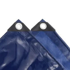 vidaXL Zeilen Blauw 2 x 3 m Canvas met PVC-coating