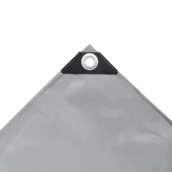 vidaXL Zeilen Grijs 2 x 3 m Canvas met PVC-coating