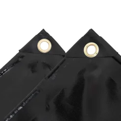 vidaXL Zeilen Zwart 2 x 3 m Canvas met PVC-coating