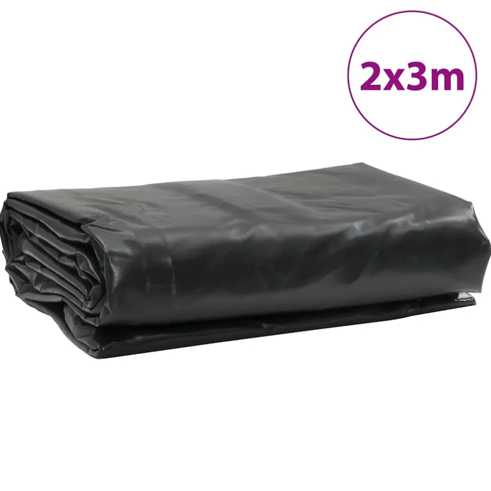 vidaXL Zeil 650g / m² Antraciet 2 x 3 m Canvas met PVC-coating