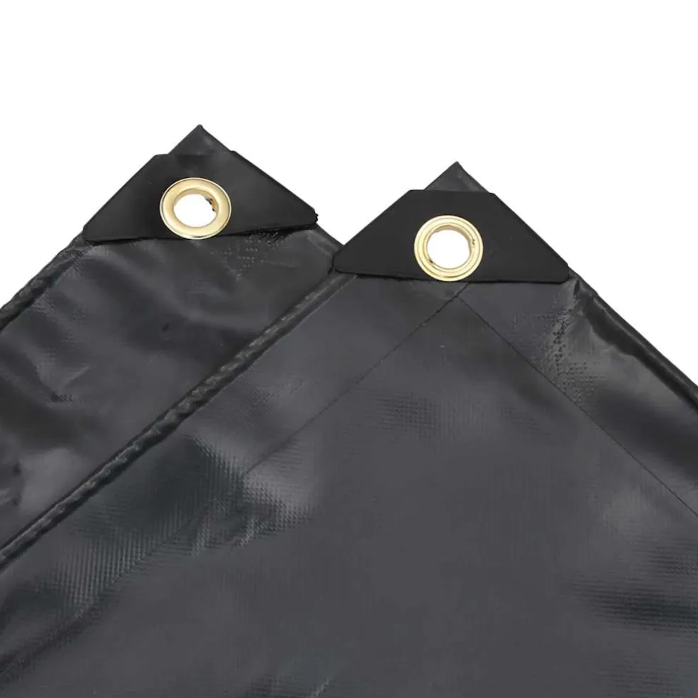 vidaXL Zeil 650g / m² Antraciet 2 x 3 m Canvas met PVC-coating
