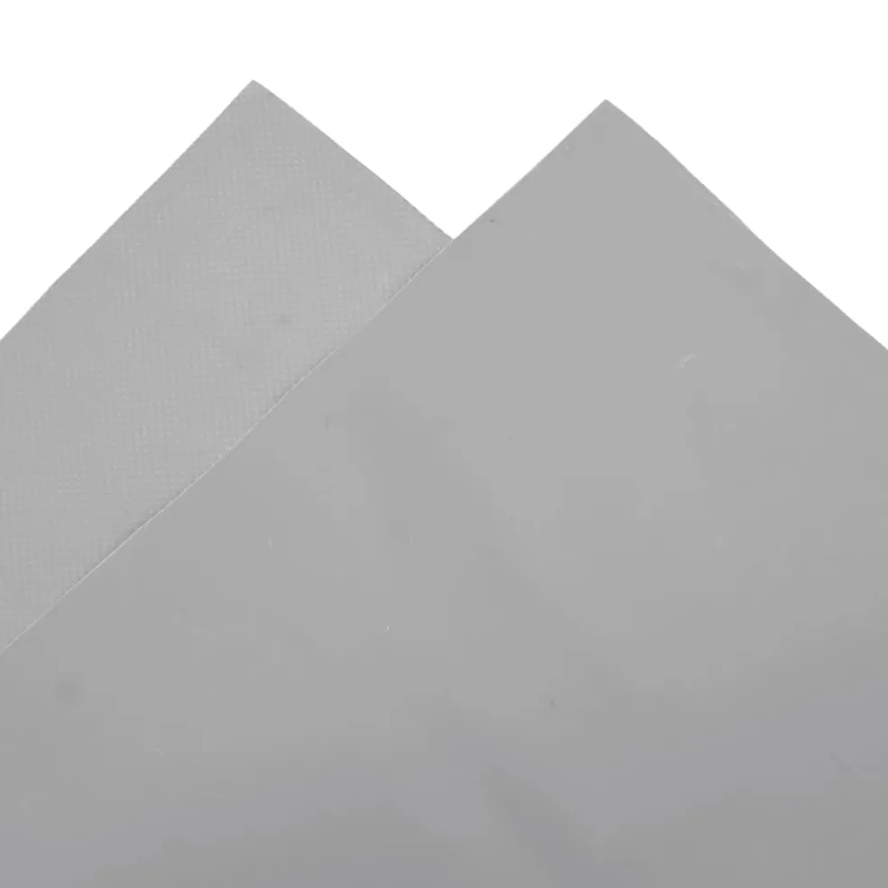 vidaXL Zeil 650g / m² Grijs 2 x 3 m Canvas met PVC-coating