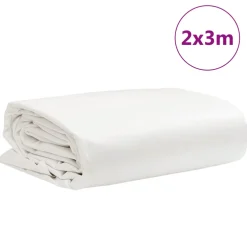 vidaXL Zeil 650g / m² Wit 2 x 3 m Canvas met PVC-coating