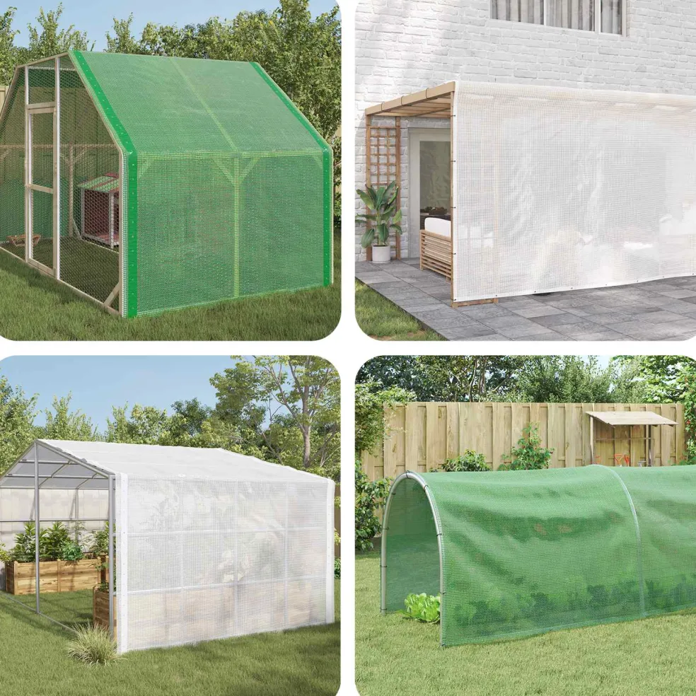 vidaXL Zeil met Oogjes Groen 2 x 3 m 140 gsm PE