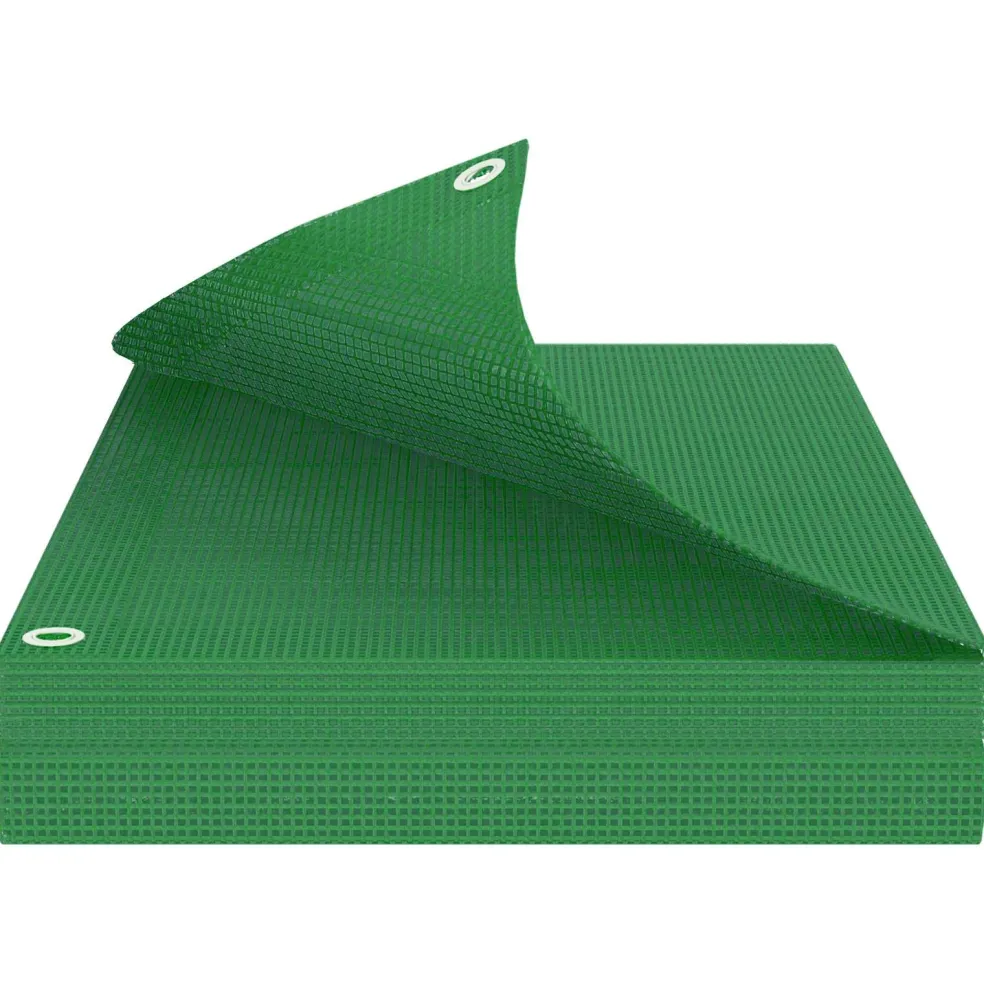 vidaXL Zeil met Oogjes Groen 2 x 3 m 140 gsm PE