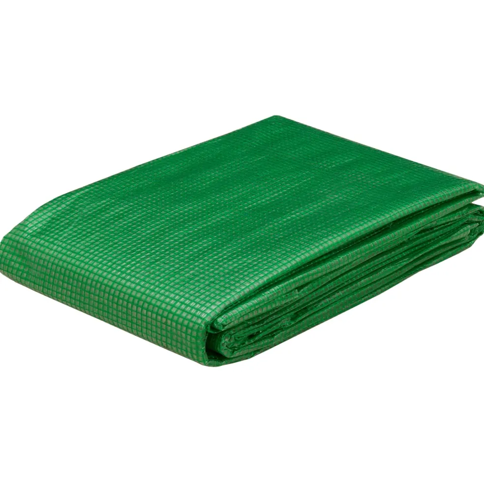 vidaXL Zeil met Oogjes Groen 2 x 3 m 140 gsm PE
