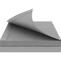 vidaXL Zeil met Oogjes Lichtgrijs 2 x 3 m 260 gsm PE