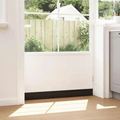vidaXL Zelfklevende Deurborstels 2 st Zwart 100 cm Aluminium Legering