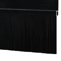 vidaXL Zelfklevende Deurborstels 2 st Zwart 100 cm Aluminium Legering
