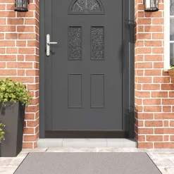 vidaXL Zelfklevende Deurborstels 2 st Bruin 100 cm Aluminium Legering