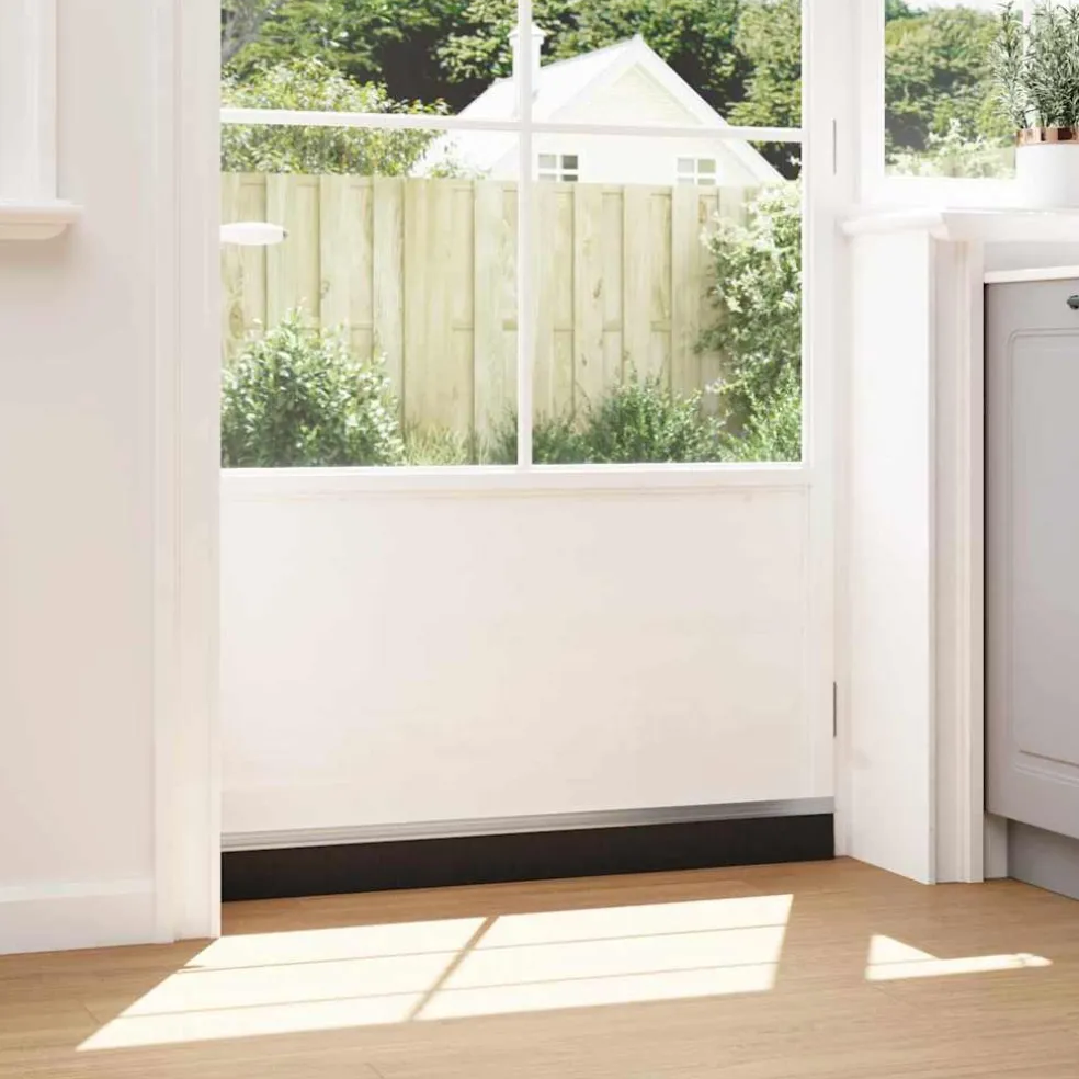 vidaXL Zelfklevende Deurborstels 2 st Zilver 100 cm Aluminium Legering