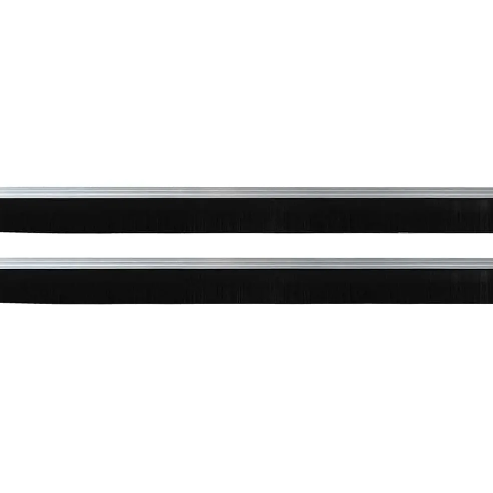 vidaXL Zelfklevende Deurborstels 2 st Zilver 100 cm Aluminium Legering
