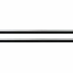 vidaXL Zelfklevende Deurborstels 2 st Zilver 100 cm Aluminium Legering