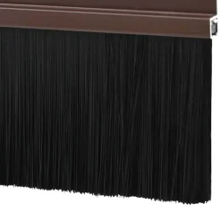 vidaXL Zelfklevende Deurborstels 2 st Bruin 100 cm Aluminium Legering