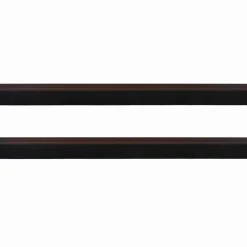 vidaXL Zelfklevende Deurborstels 2 st Bruin 100 cm Aluminium Legering