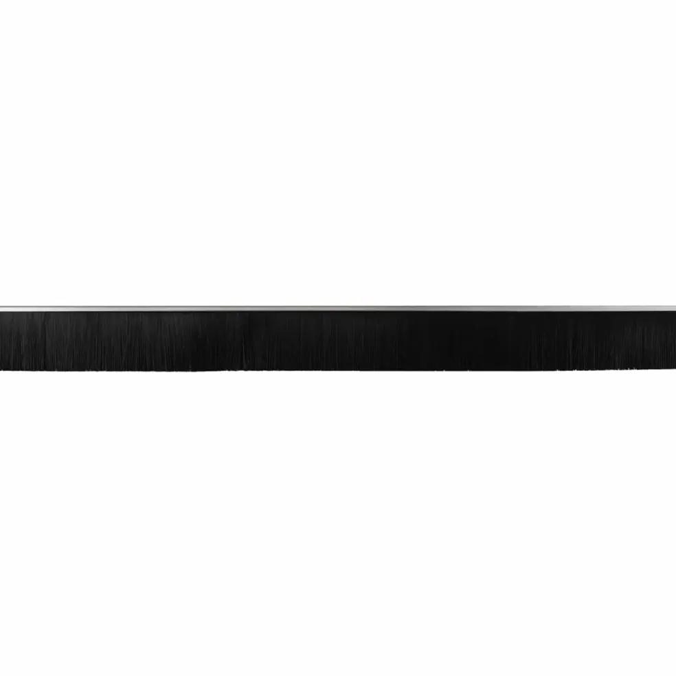 vidaXL Zelfklevende Deurborstels 2 st Zwart 100 cm Aluminium Legering