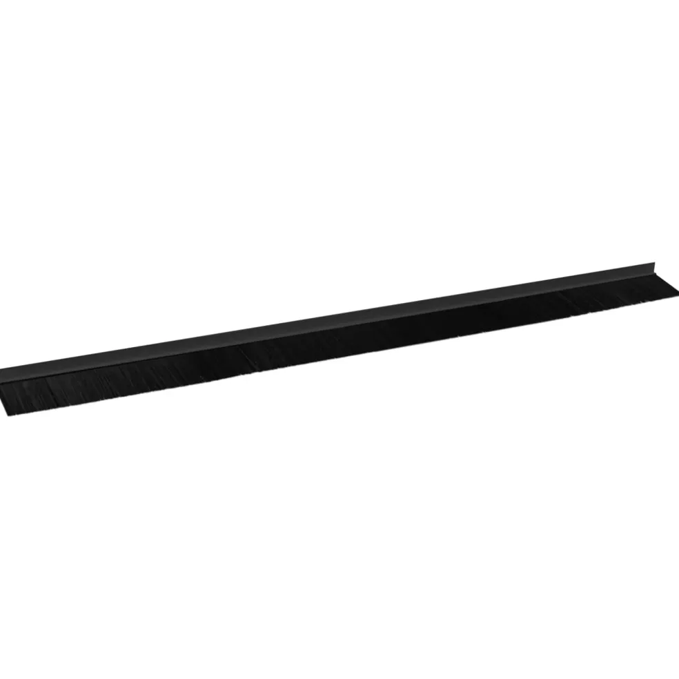 vidaXL Zelfklevende Deurborstels 2 st Zwart 100 cm Aluminium Legering