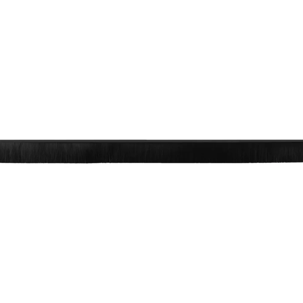 vidaXL Zelfklevende Deurborstels 2 st Zwart 100 cm Aluminium Legering