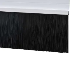 vidaXL Zelfklevende Deurborstels 2 st Wit 100 cm Aluminium Legering